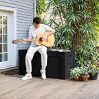 Greesum 120 Gallon Deck Box, Resin Outdoor Storage Container - Image 3
