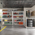 REIBII 2020LBS Garage Shelving Heavy Duty Metal Shelving 5 Tier Storage Shelves - Image 2