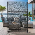 Casaphoria 72" H x 47" W Metal Outdoor Privacy Screen, Freestanding Decorative by Casaphoria
