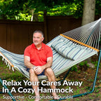 Sunnydaze Quilted Outdoor Hammock - Image 4