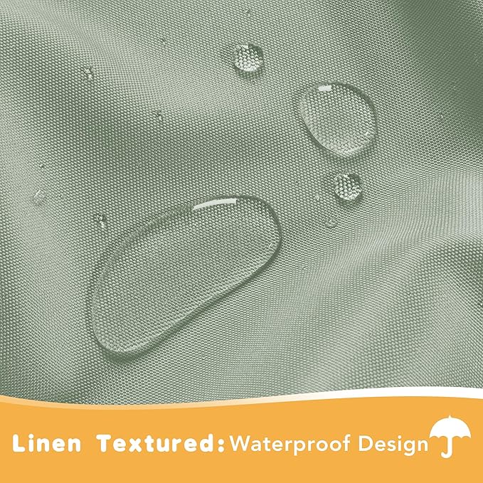 HolidayIdeas Outdoor Curtains for Patio Waterproof, 4 Panels - Image 2