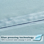 SUNNY GUARD Waterproof Sun Shade Sail 10' x 10' Sky Blue Triangle UV Block - Image 3