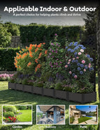 7 PCS Raised Garden Bed with Trellis & Privacy Screen, Flowers on Patio - Image 7