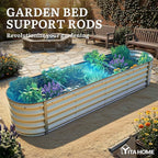 YITAHOME 17" Tall 9 in 1 Raised Garden Bed Kit, 96x24 in Large Galvanized Metal - Image 6