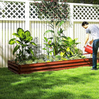 Outsunny Galvanized Raised Garden Bed, - Image 8