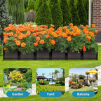 Large Planters for Outdoor Plants 14" Tall Planter Box, Raised Beds for - Image 8