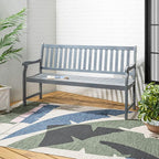 JONATHAN Y BNH101B Laurel 59.1" 3-Seat Slat-Back 600-Lbs Support Acacia Wood - Image 2
