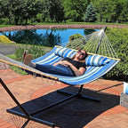 Sunnydaze Quilted Outdoor Hammock - Image 8
