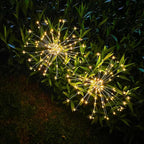 JJGoo Solar Firework Lights, 2 Pack 180 LEDs 2 Lighting Modes Solar Lights - Image 3