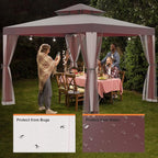 Patio Gazebo Tent Outdoor Canopy Shelter 10'x10' - Image 6