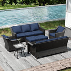 Joyside Wicker Patio Furniture Sets, 7 Pieces Upgraded Large Size Outdoor - Image 7