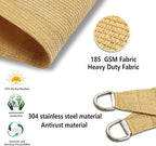 Tronssien Rectangle 12'x16' Sun Shade Sail, 95% UV Blockage Canopy Awning - Image 4