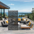 Casaphoria Metal Privacy Screen Outdoor, Ivan Black - Image 3
