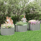 4 Pack 3x3ft Round Galvanized Raised Garden Bed Outdoor, Metal Garden Bed - Image 7