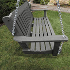 highwood Lehigh Porch Swing, 4 Feet, Coastal Teak - Image 4