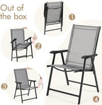 Yaheetech Patio Dining Chairs Set of 2 - Image 9