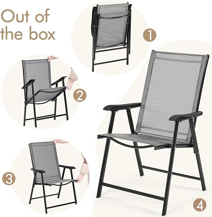 Yaheetech Patio Dining Chairs Set of 2 - Image 9