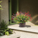 Artificial Faux Plants Flowers for Outdoor Decorations, Fake Monkey Grass for - Image 4