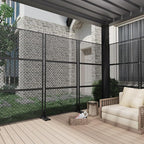 Casaphoria Metal Privacy Screen Outdoor, Jason- Black - Image 3