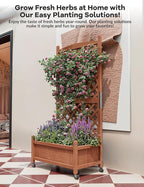 GarveeLife 2-Pack Tall Wood Planter Box - Image 7