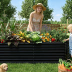 8x2x2ft Raised Garden Bed Kit, Galvanized Planter Garden Boxes Outdoor - Image 4