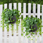 YIKUSH Planters for Outdoor Plants 2 Pack Black Plant Pots - Image 8