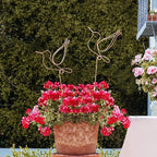 Hummingbird Decor Garden Stakes Decorative Set of 2, Hummingbirds Metal Wire - Image 7