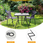 Tangkula 32" Square Outdoor Dining Table - Image 6