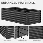 YITAHOME 6x3x2 ft 2pcs Galvanized Raised Garden Bed Kit, Large Metal Planter Box - Image 7