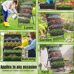 Homdox 3.74FT Vertical Garden Bed, 5 Tiers Vertical Raised Garden Planter - Image 6