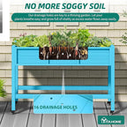 YITAHOME Raised Garden Bed HDPE, Aruba Blue - Image 2