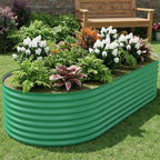 Garvee 6x3x2 ft Galvanized Raised Garden Bed Outdoor, 24 in Tall Metal Planter by Garvee