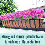 LaLaGreen Wall Hanging Planters Long Window Flower Box Planter - Image 6