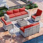 9-Piece Outdoor Patio Furniture Set by MuphyersPatioFurniture