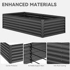 YITAHOME 96x48x24 in Galvanized Raised Garden Bed Kit, Large Metal Planter Box - Image 6