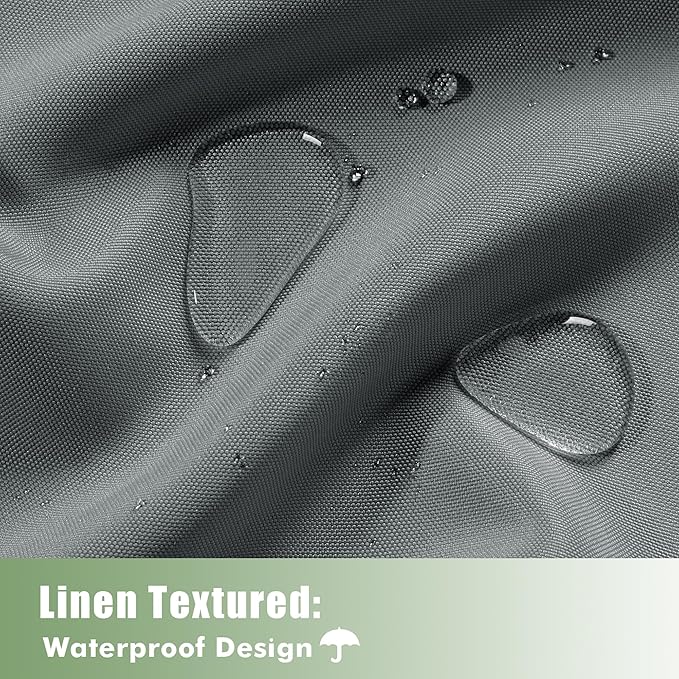 HolidayIdeas Outdoor Curtains for Patio Waterproof, 6 Panels - Image 2