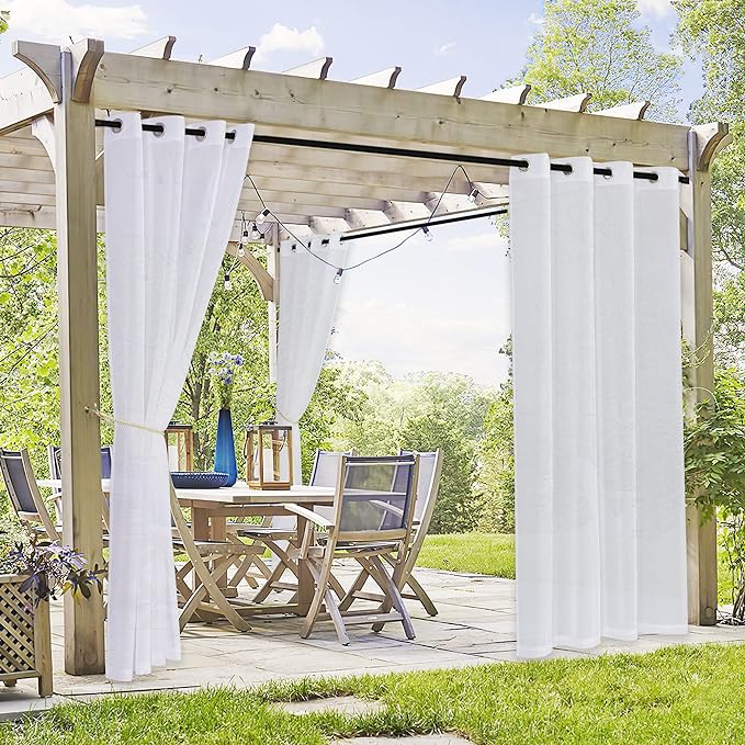 RYB HOME 2 Panels Outdoor Curtains by RYBHOME