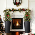 24in Tall Self-Watering Planters Set of 2 - Image 7