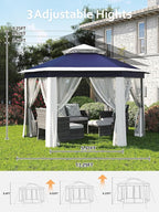 Garvee Pop Up Gazebo Screen Tent, Hexagonal Instant Gazebo Tent - Image 5