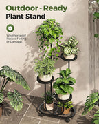 Bamworld Tall Plant Stand Indoor Outdoor Plant Stand - Image 3