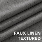 H.VERSAILTEX Linen Blackout Curtains 72 Inches Long 100% Absolutely Blackout - Image 4
