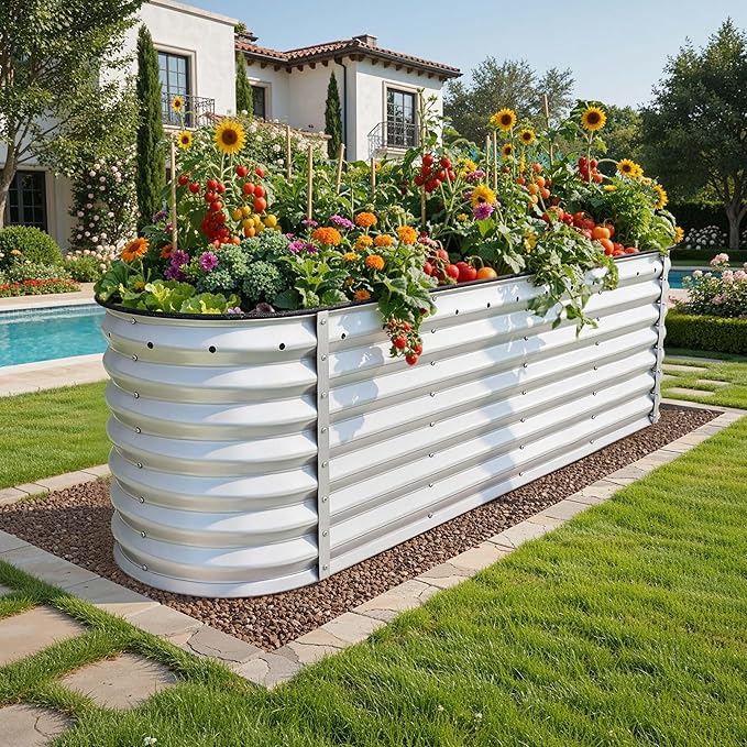 YITAHOME 24" Tall 9 in 1 Large Raised Garden Bed Kit, Outdoor Above Ground by YITAHOME
