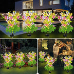 Solar Garden Lights Outdoor Waterproof, 4 Packs Solar Swaying Butterfly Lights - Image 3