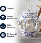 JONATHAN Y TBL1027A Lucky Coins 16" Chinese Ceramic Drum Indoor/Outdoor Garden - Image 6