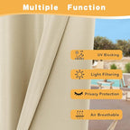 HolidayIdeas Extra Wide Outdoor Curtains - Image 3