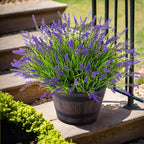 Artificial Faux Plants Flowers for Outdoor Decorations, Fake Monkey Grass for - Image 4