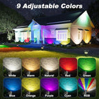 Solar Spot Lights Outdoor Waterproof IP68, RGB Colors Changing Solar Lights - Image 4