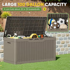 Greesum Outdoor Storage Box 100 Gallon Storage Bin - Image 6