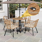 DWVO Outdoor Patio Dining Table Round - Image 2