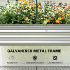 Outsunny Galvanised Raised Garden Bed - Image 8